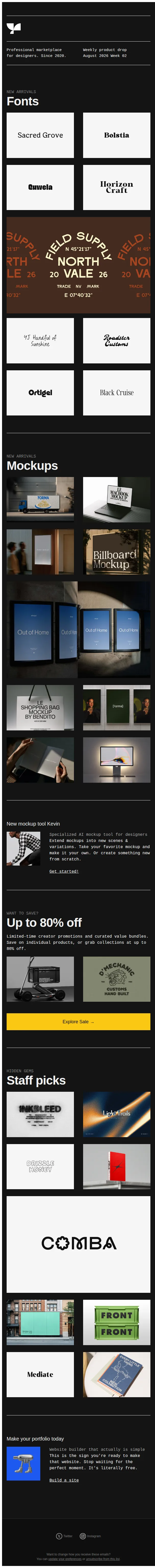 Krists from Supply.Family email: Thought you'd want to see this — Weekly product drop!