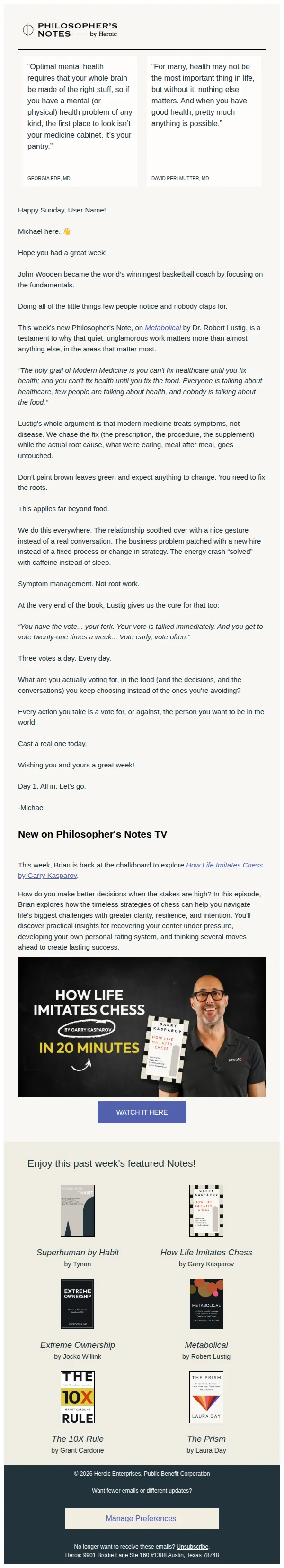 Heroic email: What are you actually voting for?