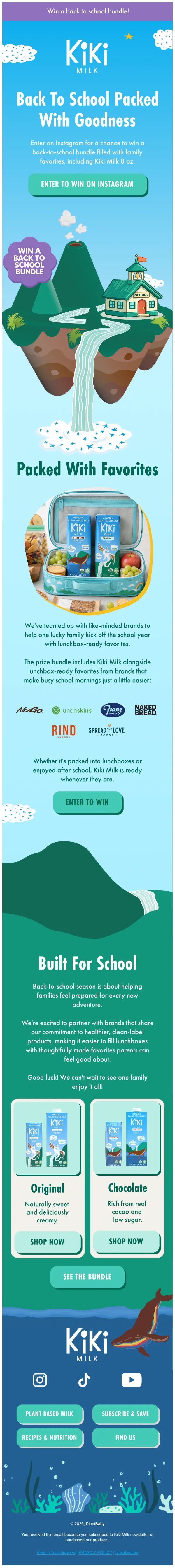 Kiki Milk email: Win the ultimate back-to-school bundle, friend 🎒