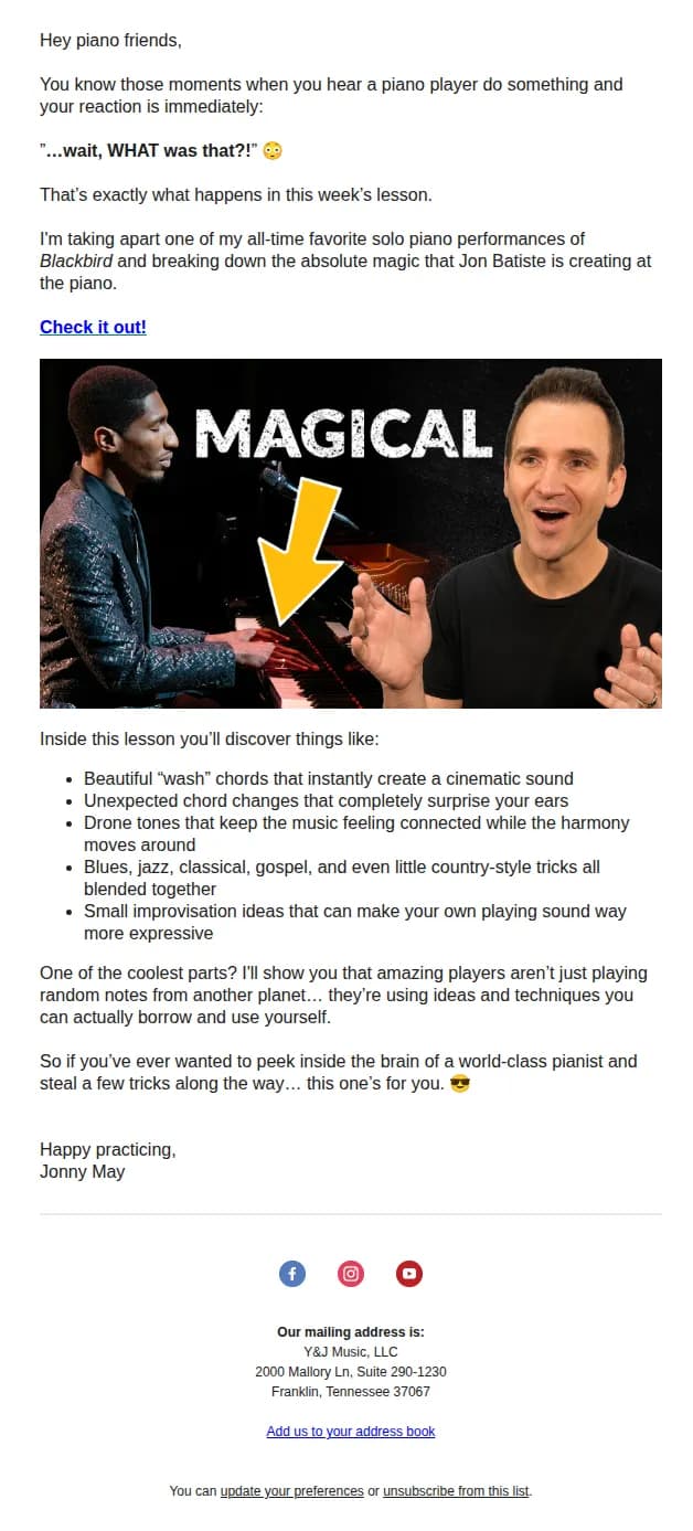 Piano with Jonny email: WHAT did Jon Batiste just play?! 🤯 🎹