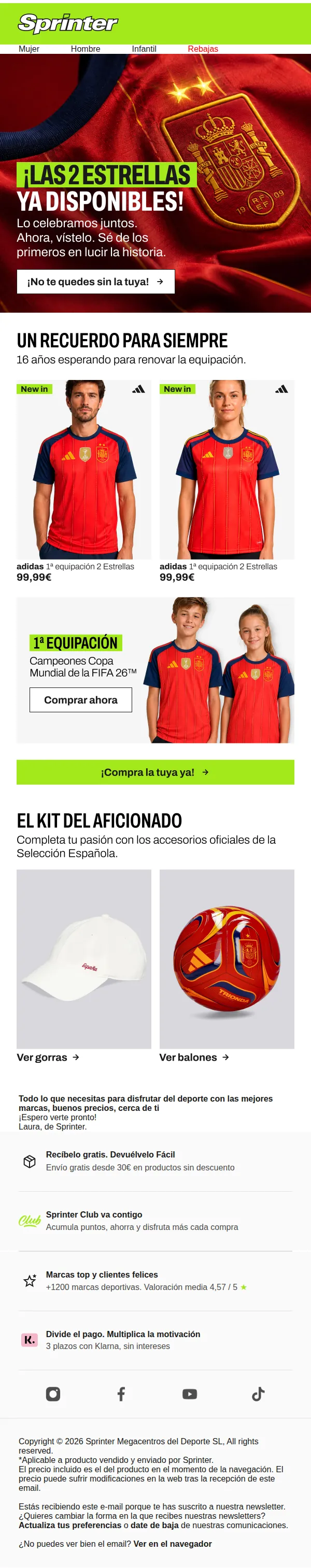 Laura, de Sprinter email: ¡La segunda ⭐ ya está aquí!