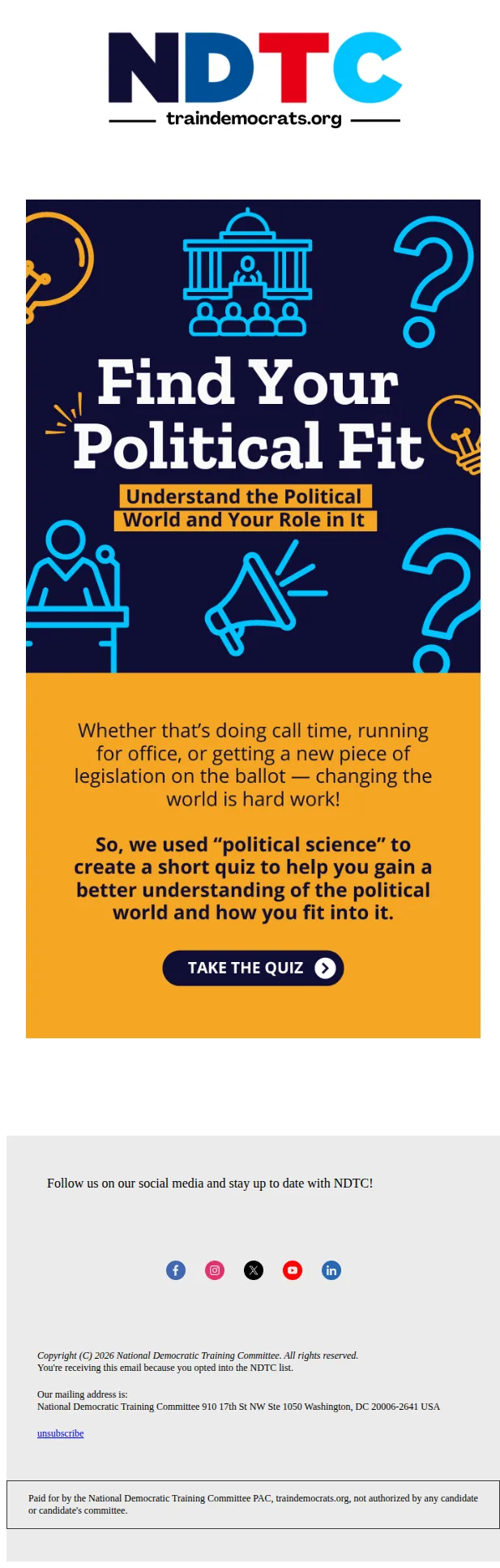 National Democratic Training Committee email: Which free NDTC training is right for you?