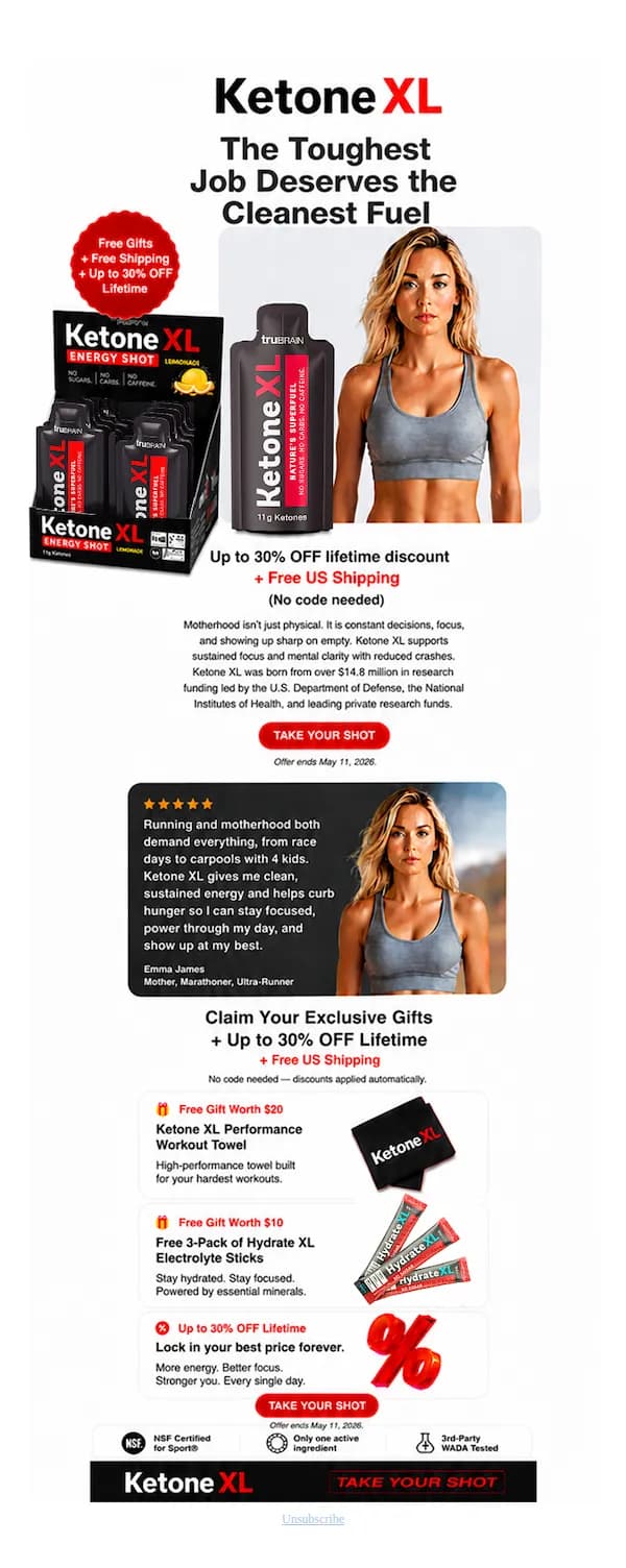 TruBrain email: Energy. Better Workouts. (And some gifts for Mom!)
