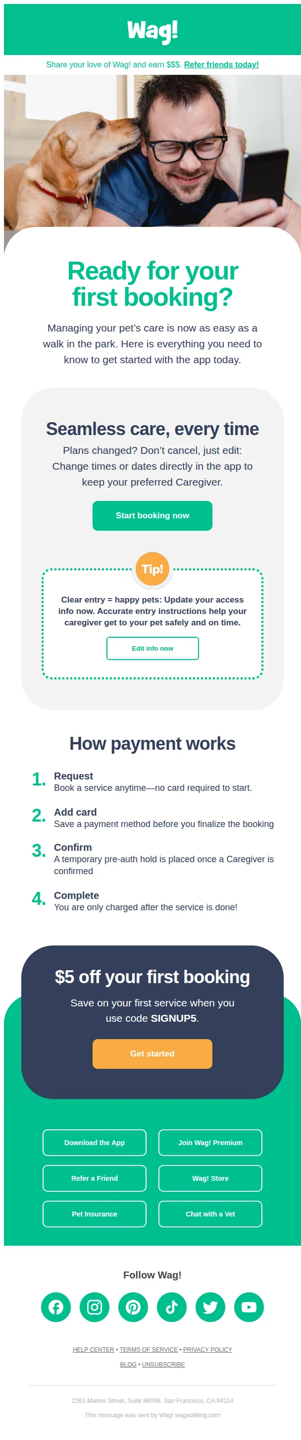 Wag! email: Get the most out of the app