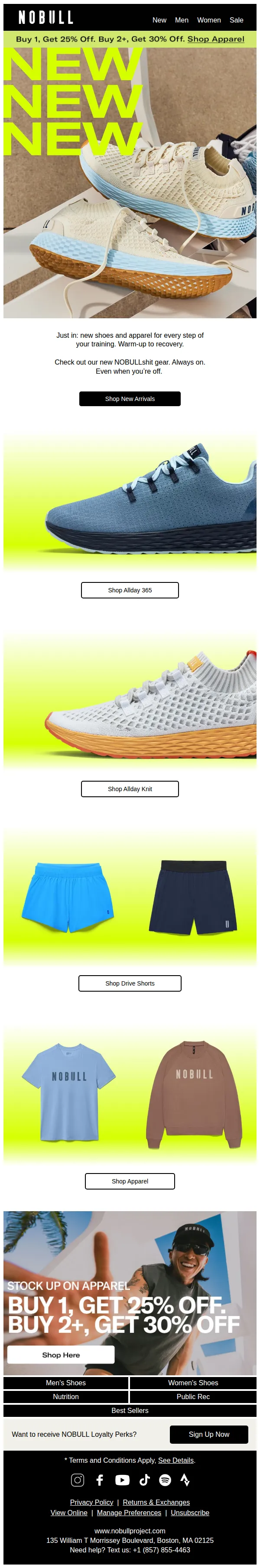 NOBULL email: New Shoes & Apparel for Every Training Moment