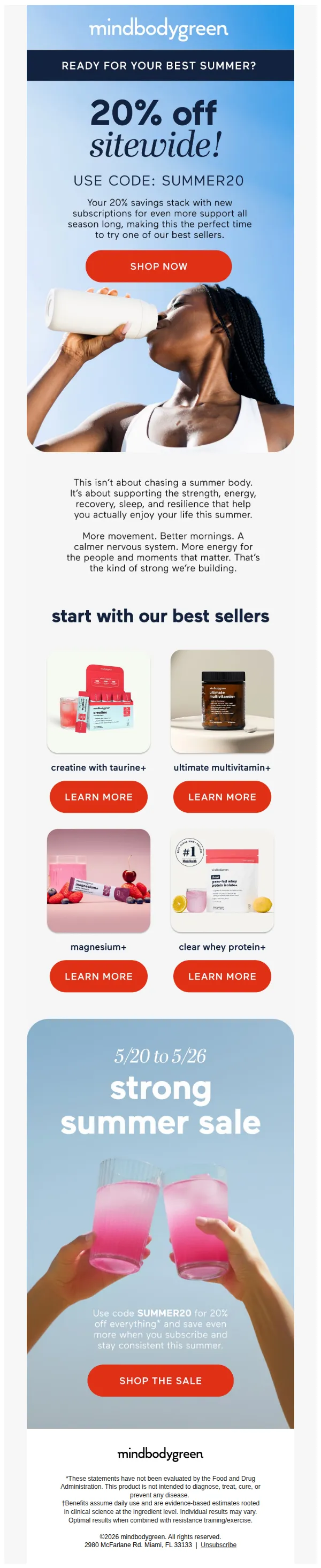 mindbodygreen email: 20% OFF storewide!