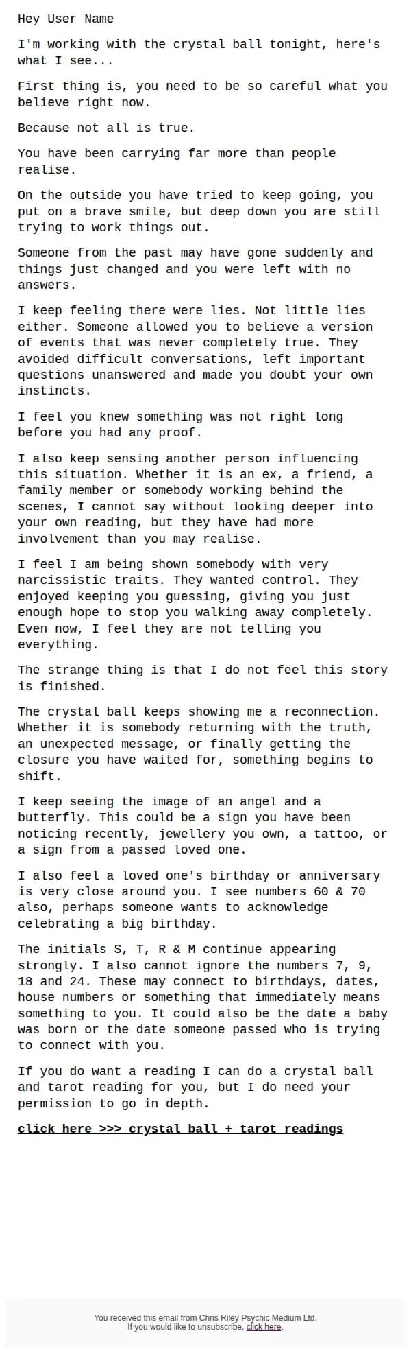 Chris Riley Medium email: I'm looking at the Crystal Ball 😱