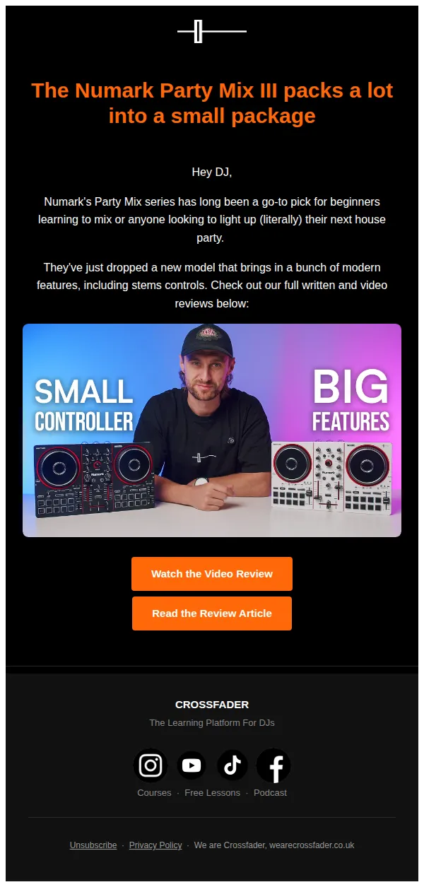 Crossfader email: Numark just dropped the Party Mix III – Here's what you should know
