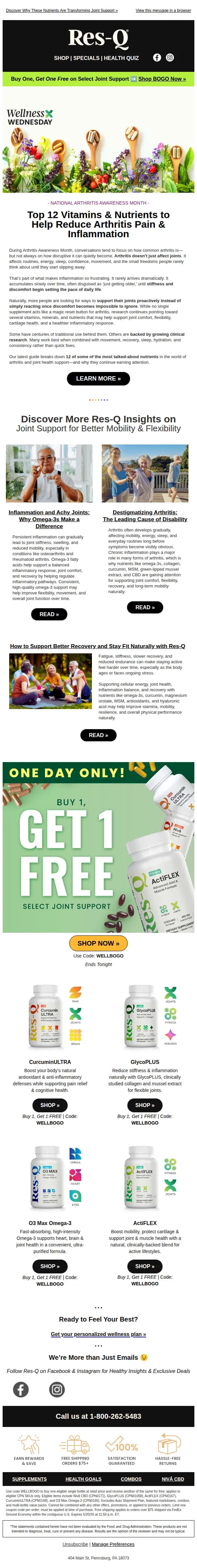 Res-Q Health email: 💪 Conquer Arthritis Pain & Support Joints Proactively