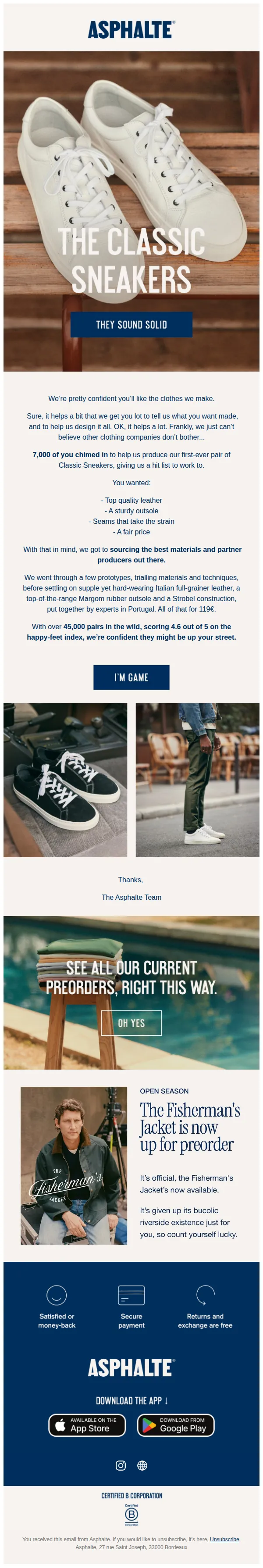 ASPHALTE email: Runners that’ll go the distance