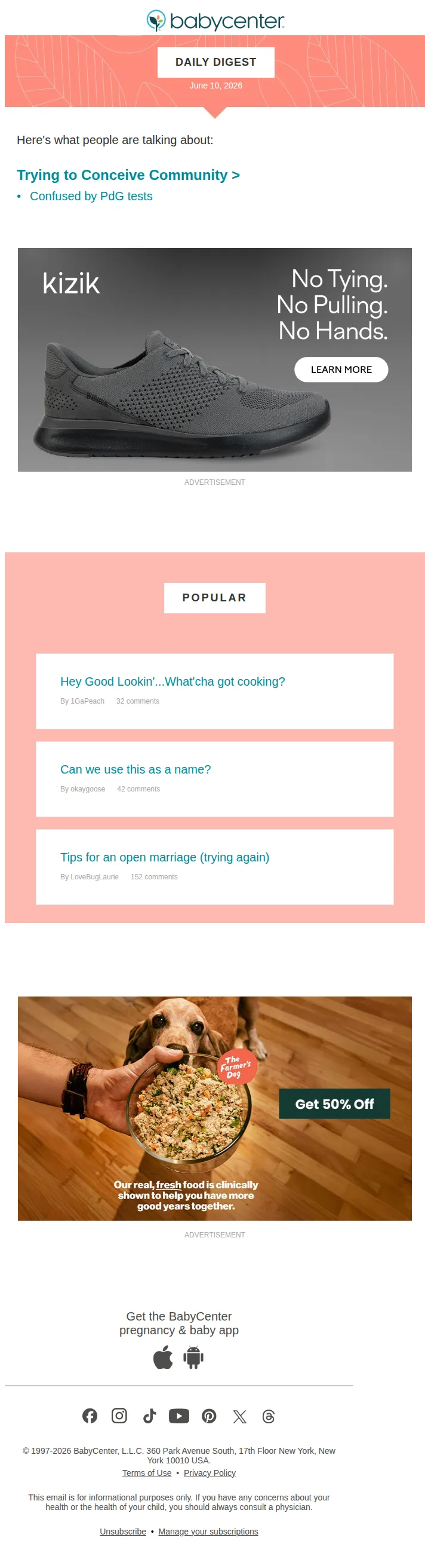 BabyCenter email: Trying to Conceive Community: Confused by PdG tests