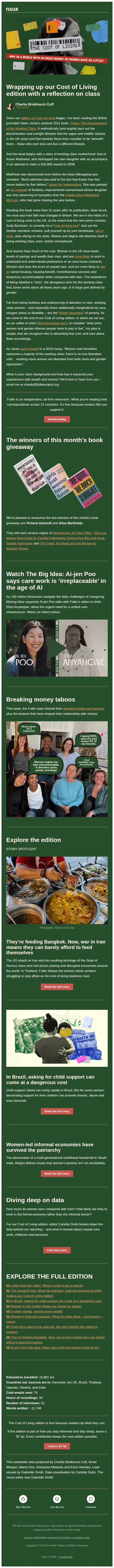 Fuller Weekly email: What do you really think about working-class women?
