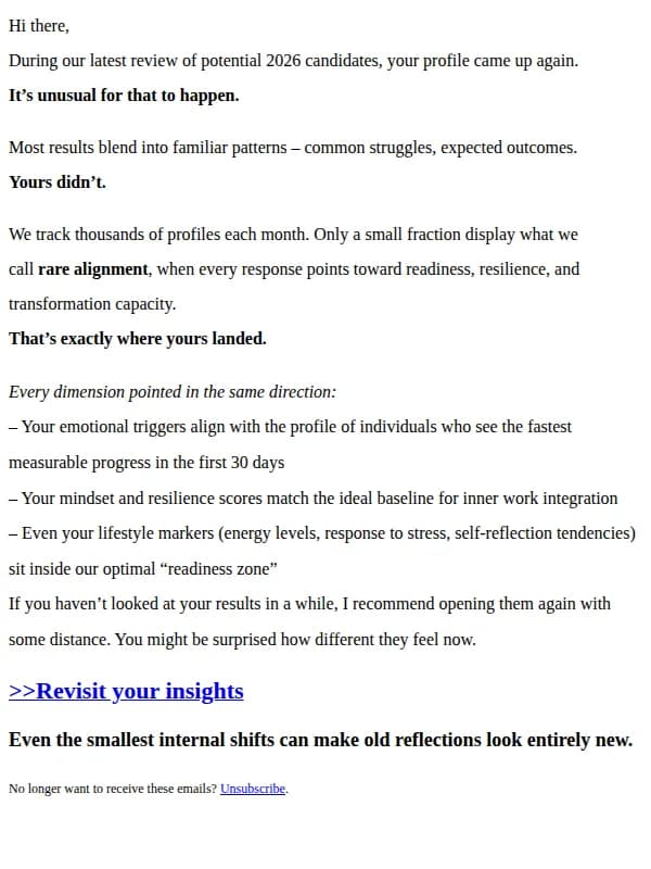 WorkWithShadow email: One of our researchers mentioned you again…