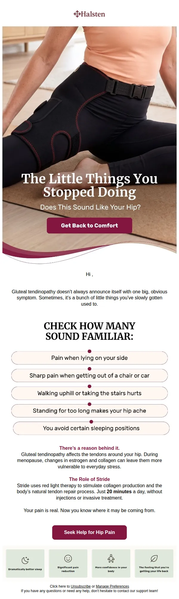 Halsten email: 5 Signs Your Hip Needs Support For Pain