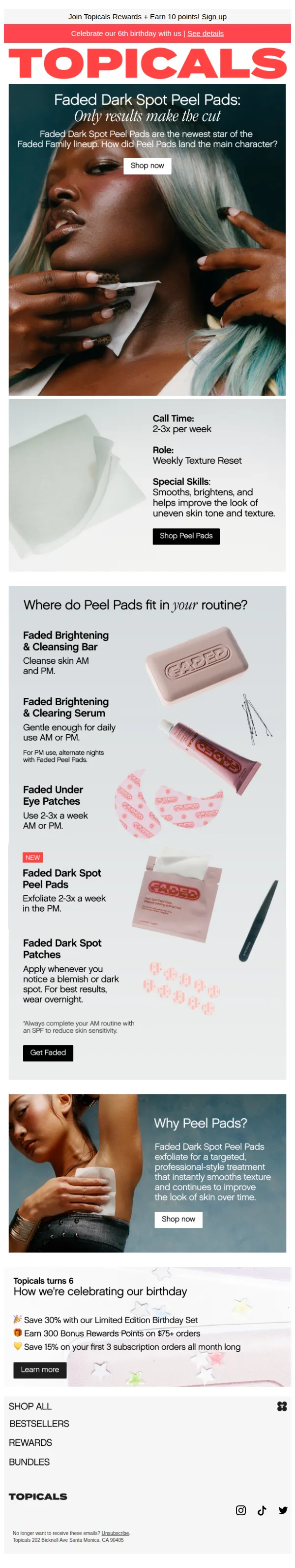 Topicals email: Where Do Faded Dark Spot Peel Pads Fit In?