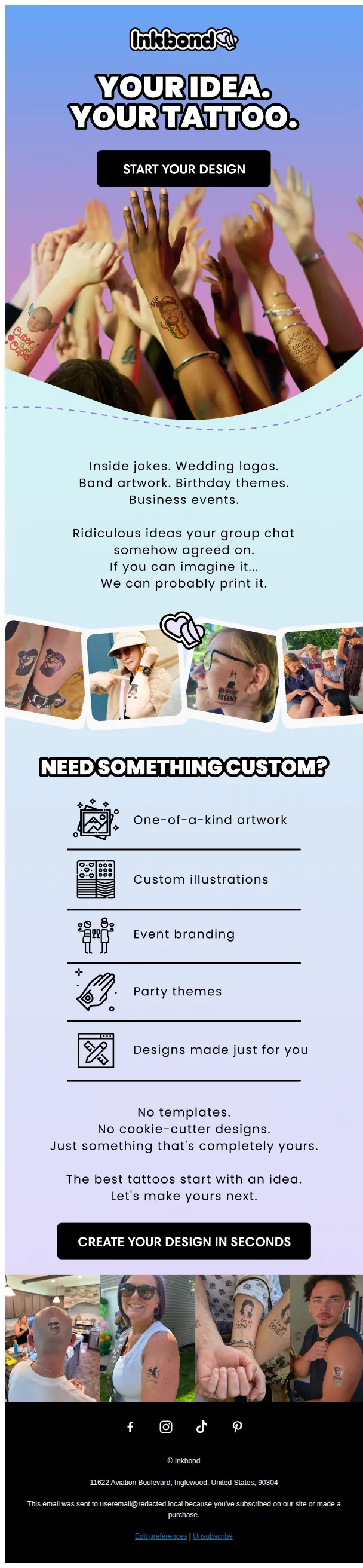 InkBond email: You dream it. We ink it.