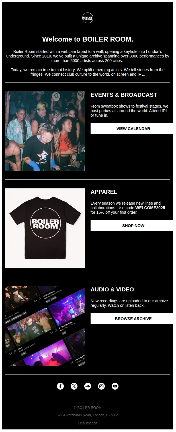 BOILER ROOM email: Welcome to BOILER ROOM