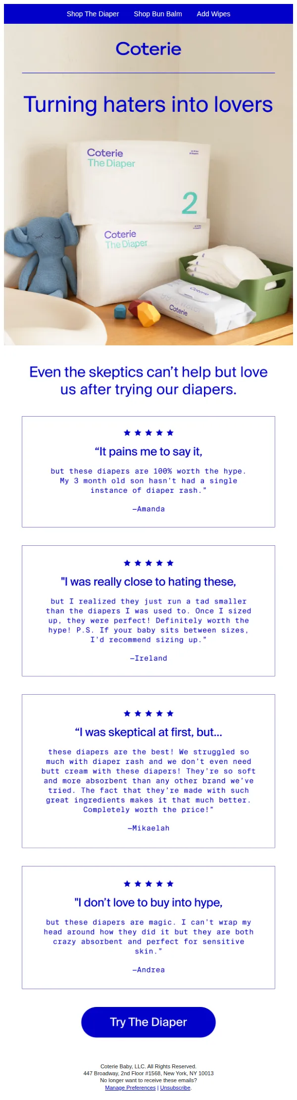 Coterie email: People have been talking