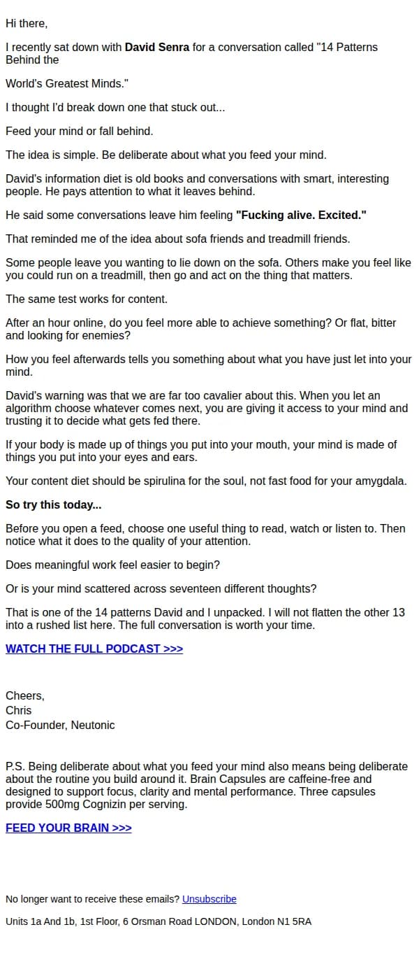 Neutonic email: 14 patterns behind the world's greatest minds
