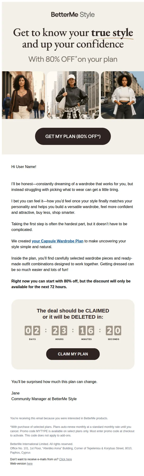 BetterMe email: Your wardrobe isn’t working (here’s why)