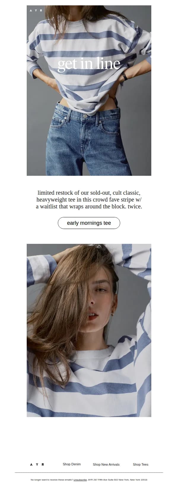 AYR email: attn early birds