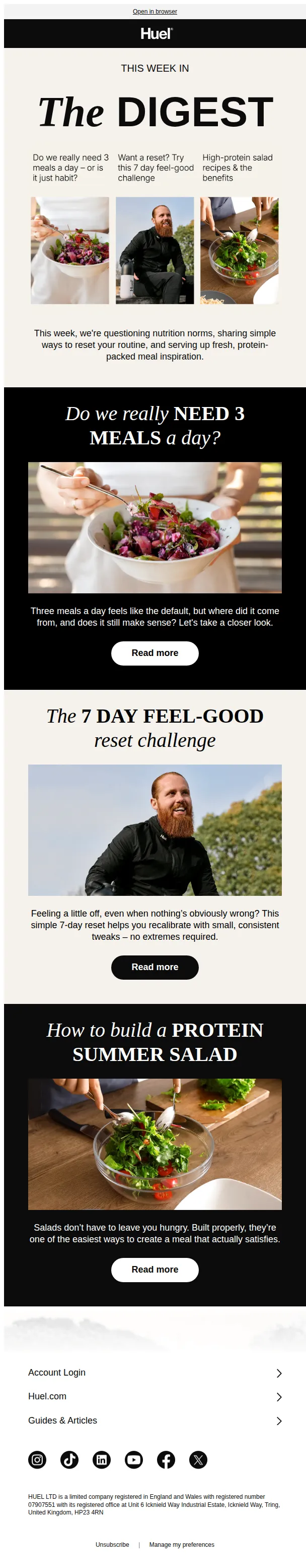 Huel email: Do we really need 3 meals a day? 🤔