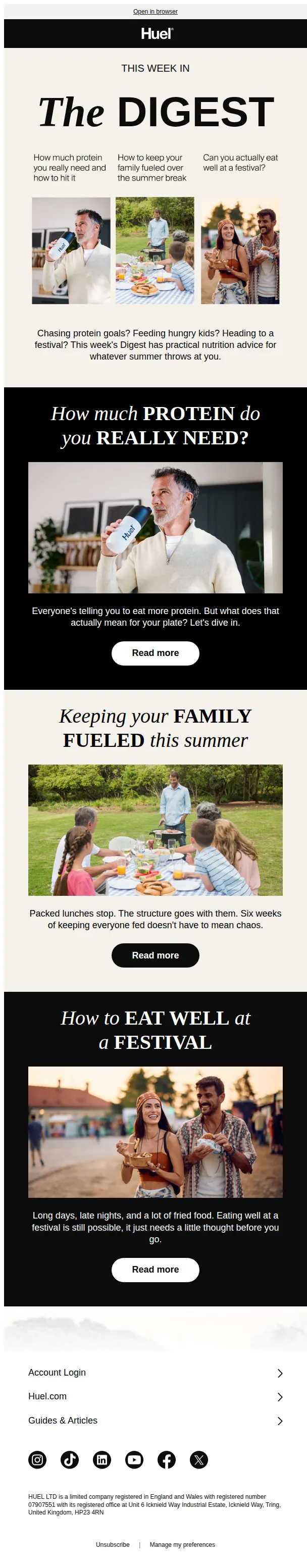 Huel email: How much protein do you actually need? 💪