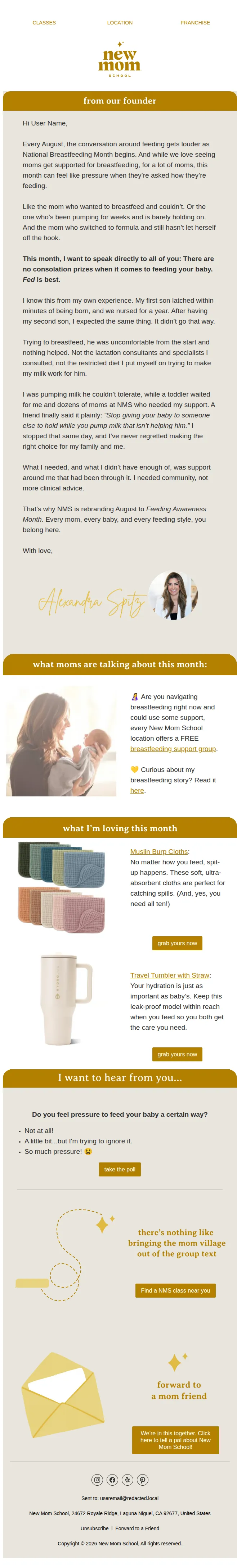 New Mom School email: The most loaded question in new motherhood
