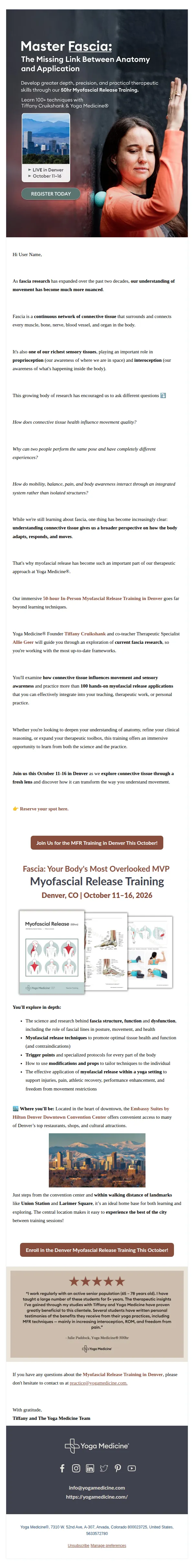 Yoga Medicine email: Fascia: The Real MVP of Movement 🙌