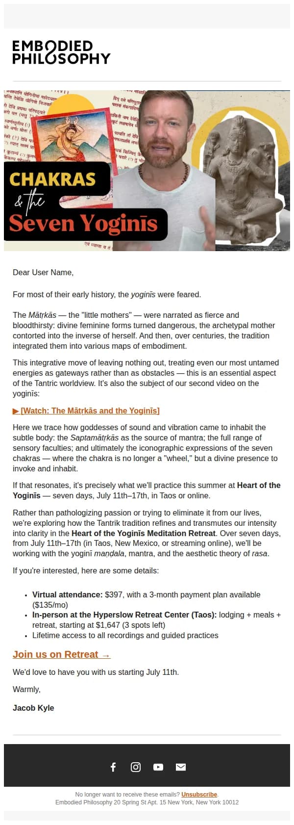 Embodied Philosophy email: NEW VIDEO: Everything becomes fuel.