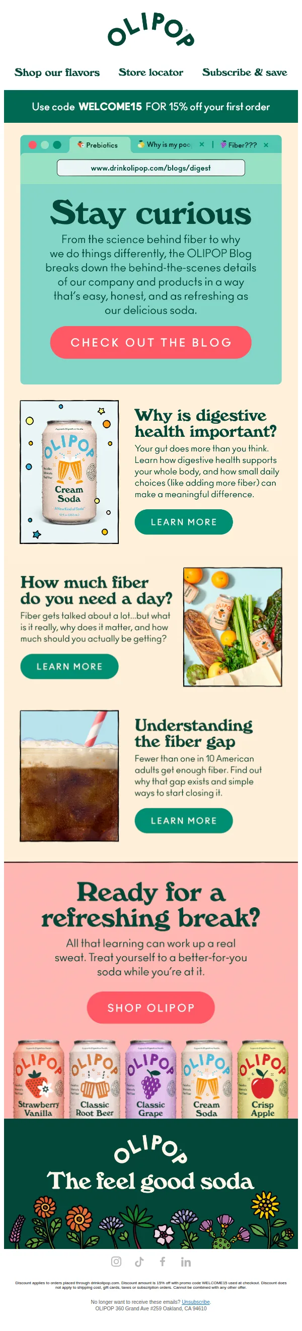 OLIPOP email: Want to Nerd Out With Us? 🥤📚