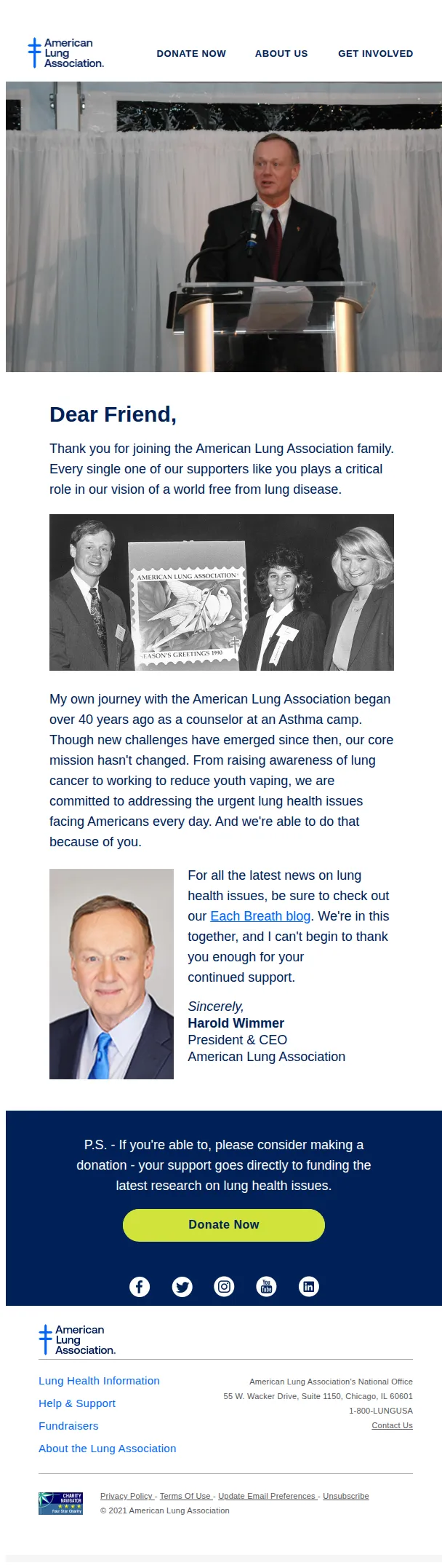 American Lung Association email: Welcome to the American Lung Association