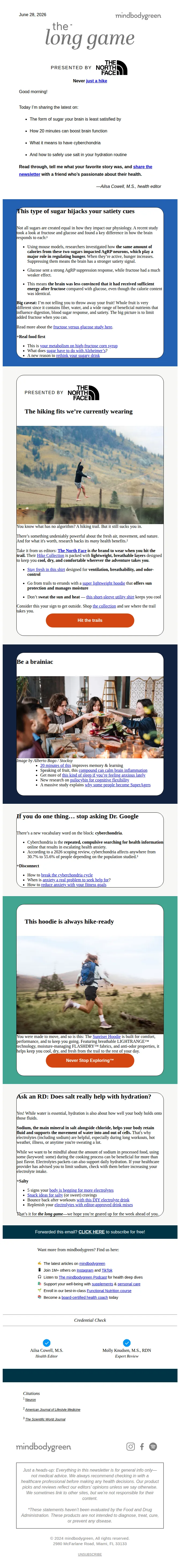 Mind Body Green email: What does sugar have to do with Alzheimer’s?