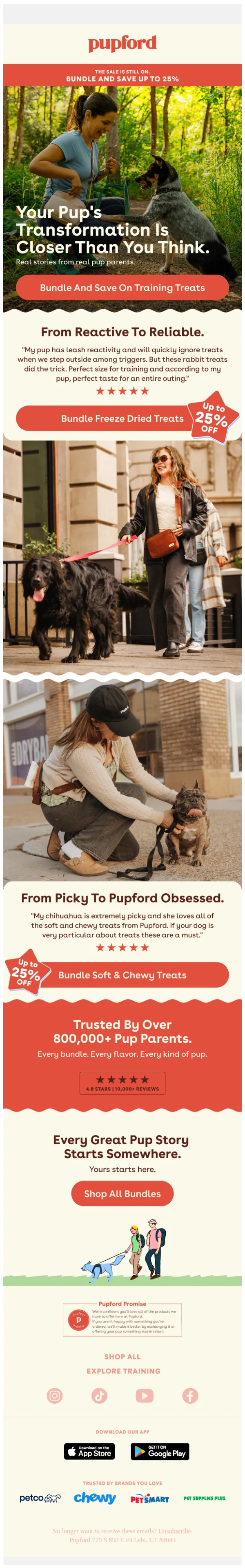 Pupford email: Real pups. Real progress.