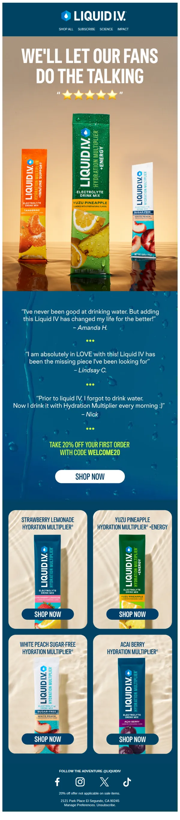 Liquid I.V. email: THE RUMORS ARE TRUE