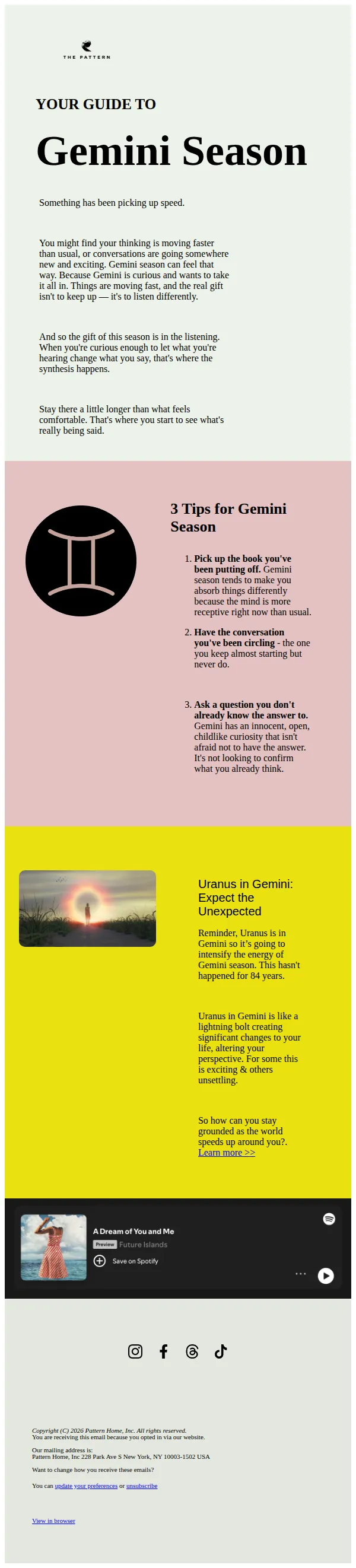 The Pattern email: Your Guide to Gemini Season