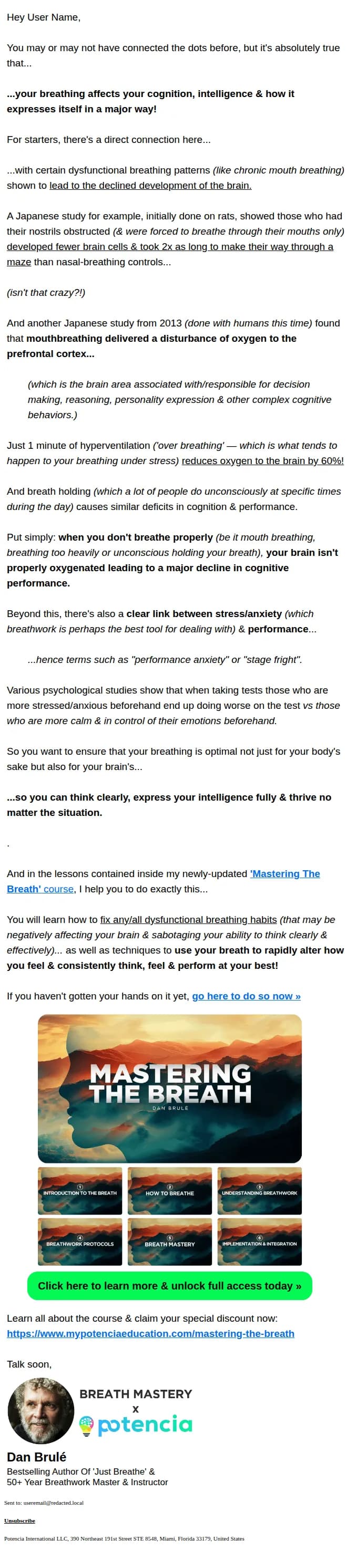 Potencia Education email: boost brain power 🧠