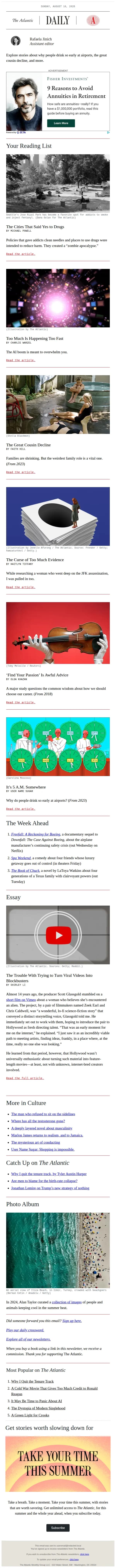 The Atlantic email: The cities that said yes to drugs