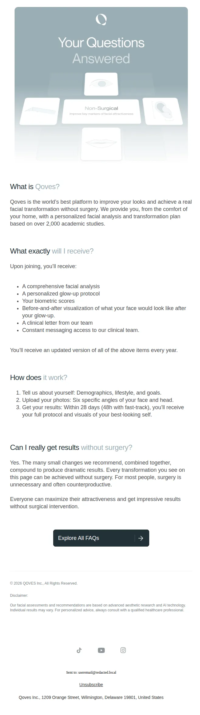 QOVES email: Can you actually glow up without surgery?