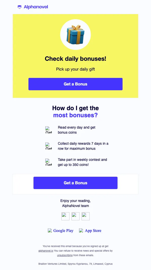 AlphaNovel email: Welcome to AlphaNovel!