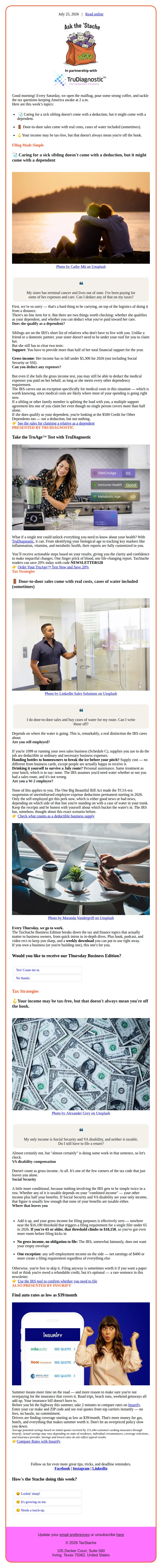 TaxStache email: Ask the 'Stache: Tax-free doesn't always mean off the hook