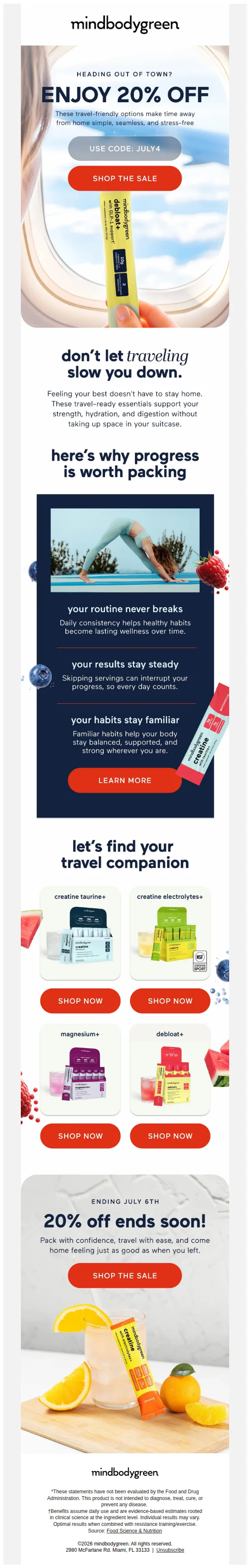 mindbodygreen email: OOO ... not out of routine