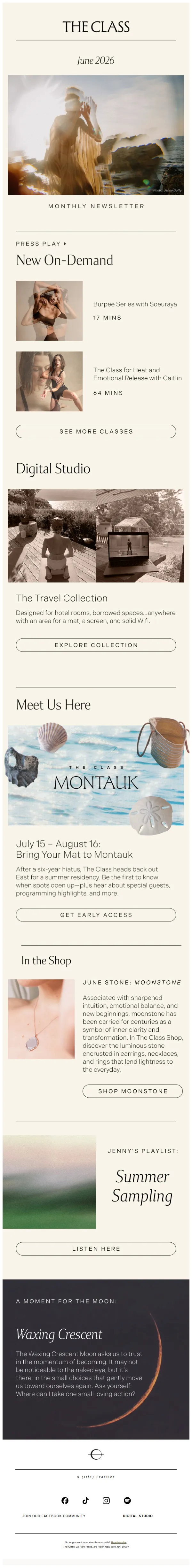The Class email: A New Travel Collection + Summer Playlist