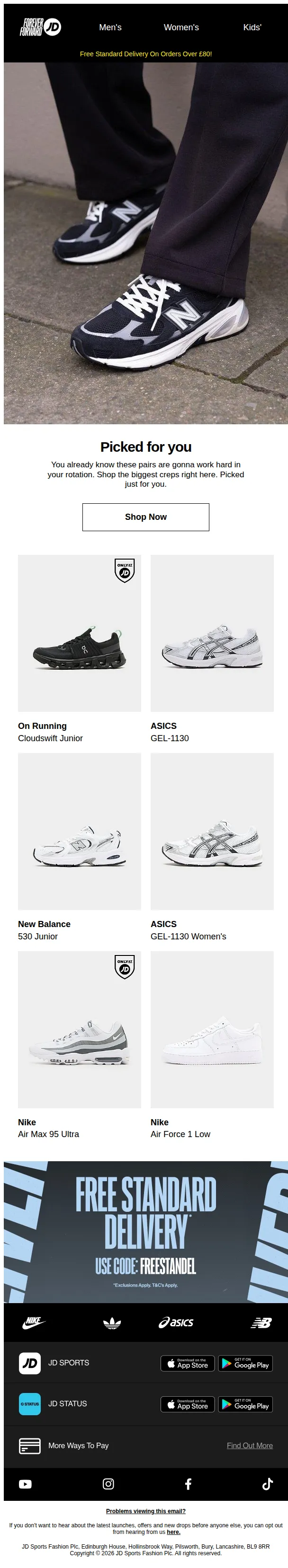 JD Sports email: These creps are calling your name