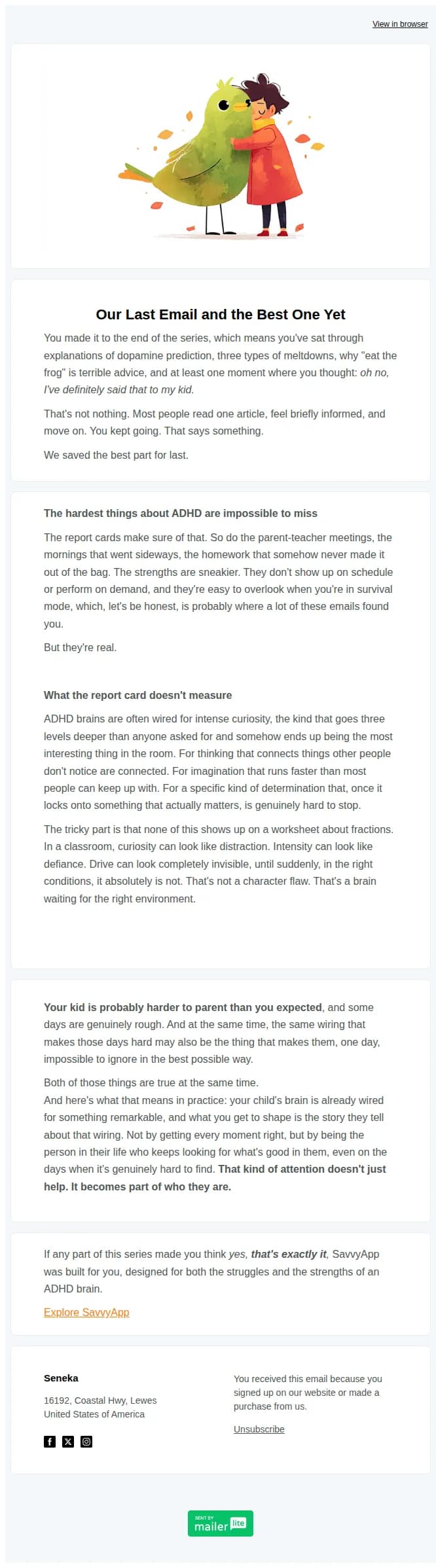 Savvy App email: Our Last Email and the Best One Yet