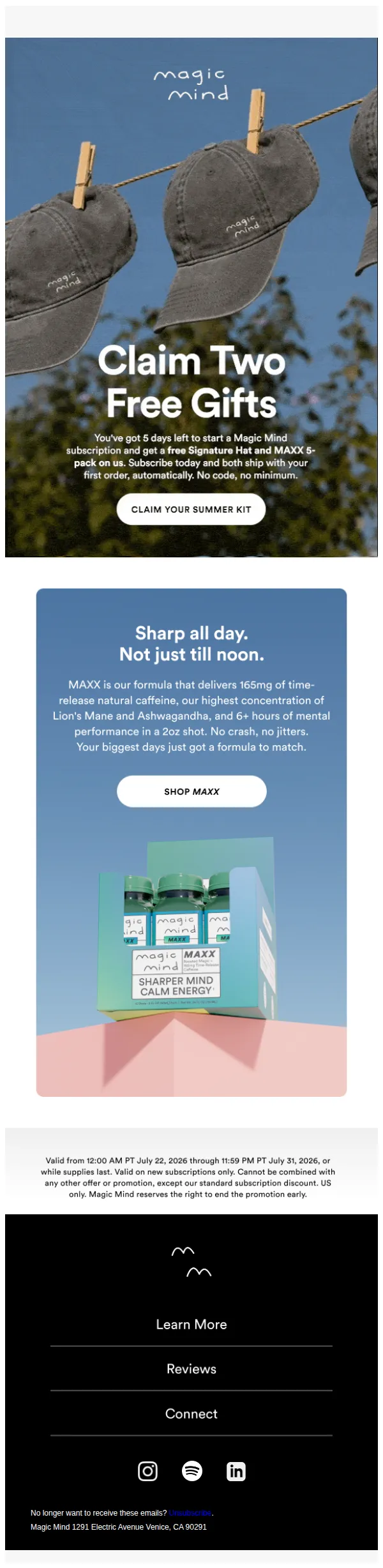 Magic Mind email: Time is running out...
