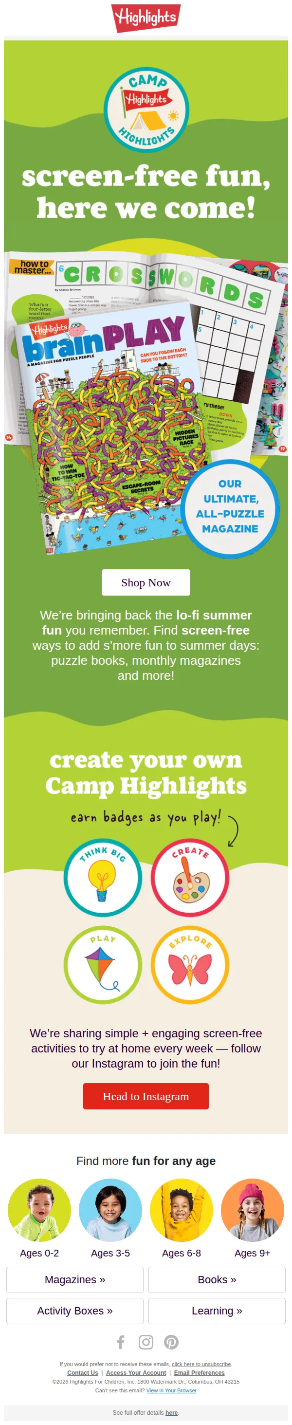 Highlights for Children email: No Wi-Fi? No problem 😏