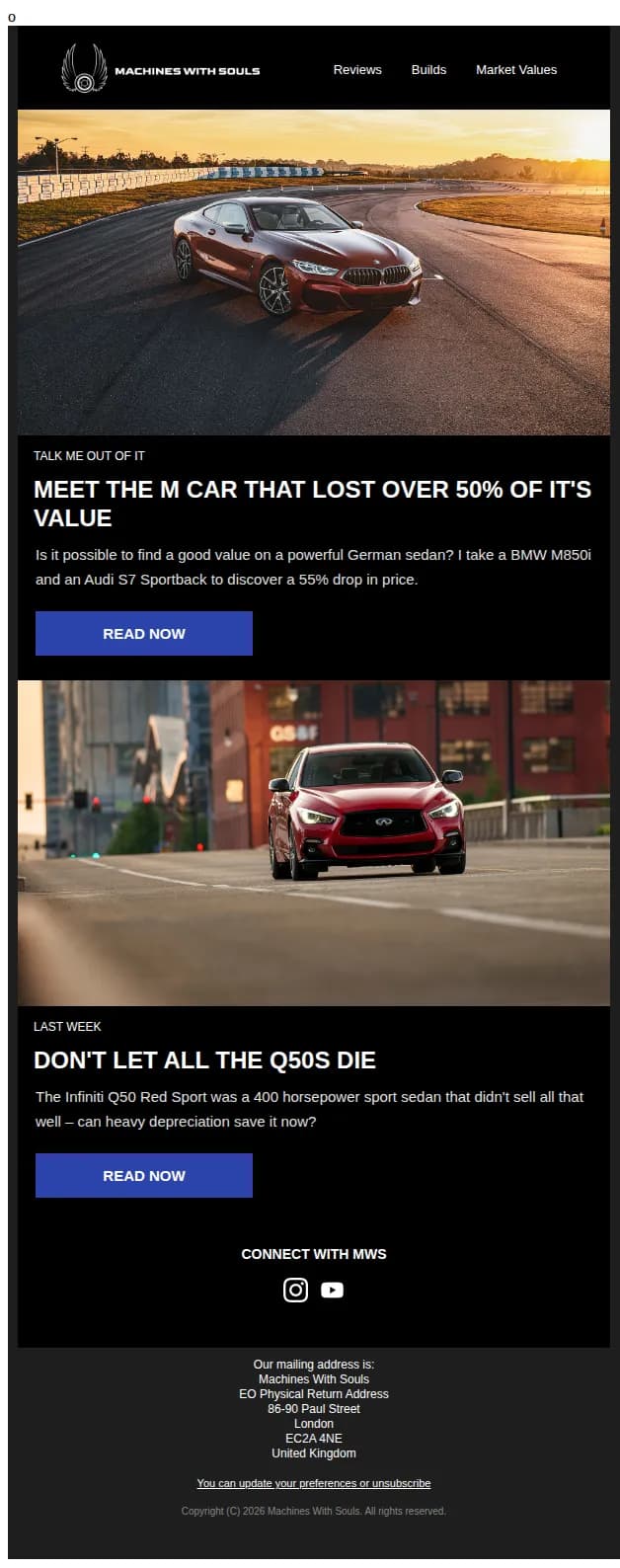 Machines With Souls email: Not every fast German sedan has become untouchable
