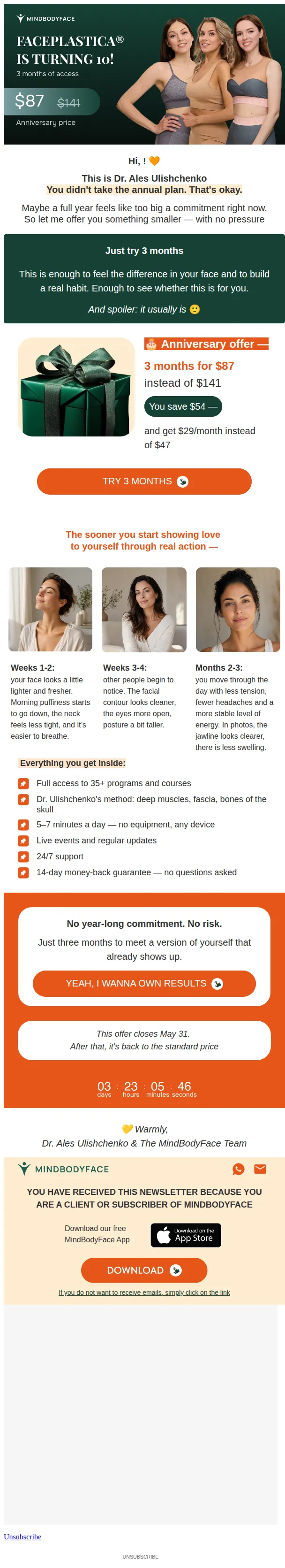 FP Platform email: Still thinking? Here's a smaller step