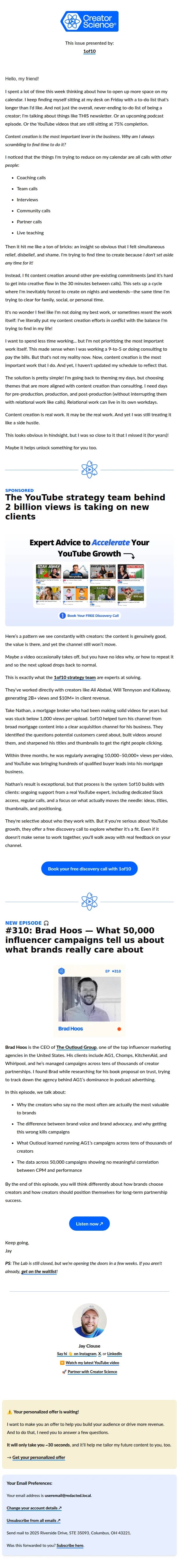 Creator Science email: I can't believe I'm still making this mistake